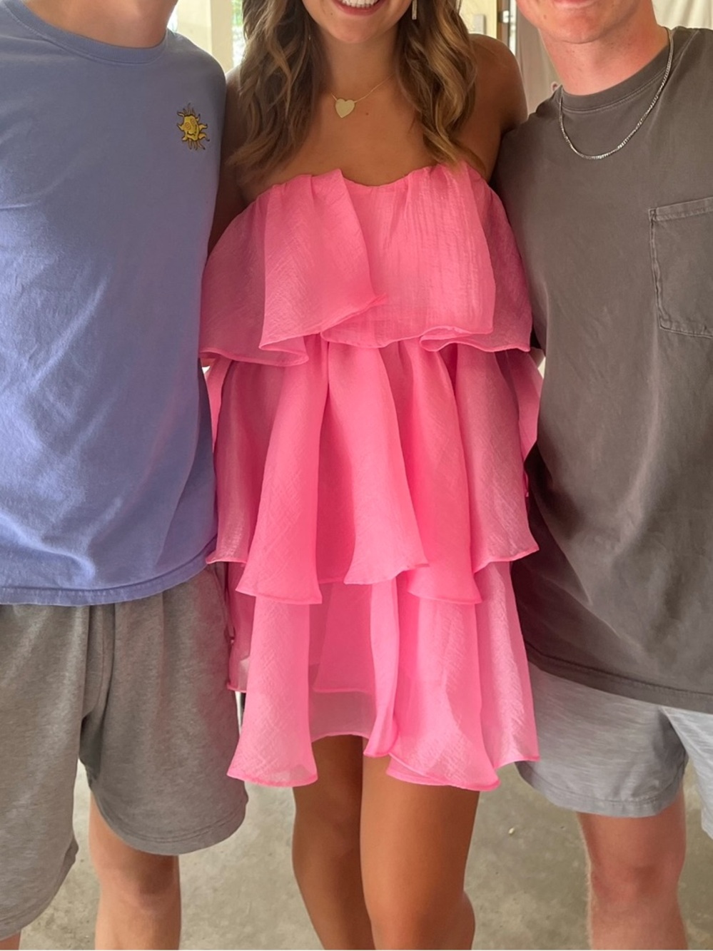 Pink Ruffle Dress - Picture 3 of 6